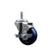 Service Caster 3.5'' Solid Poly Wheel Swivel 7/16'' Grip Ring Stem Caster with Brake SCC-GR20S3514-SPUS-TLB-716138 - alternate 1